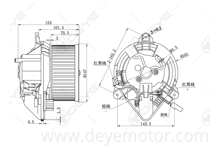 6441.K6 newest products car 12 volt blower motor for CITROEN XANTIA